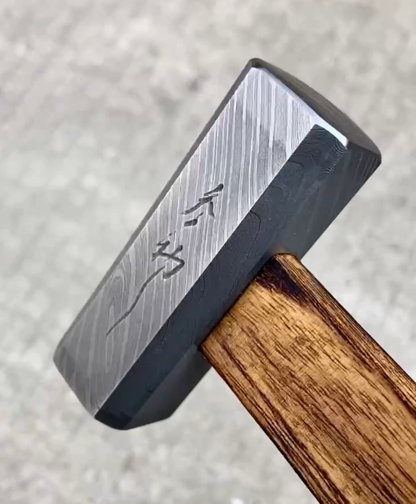 Zen-Wu F-2DS Damascus Steel Hammer