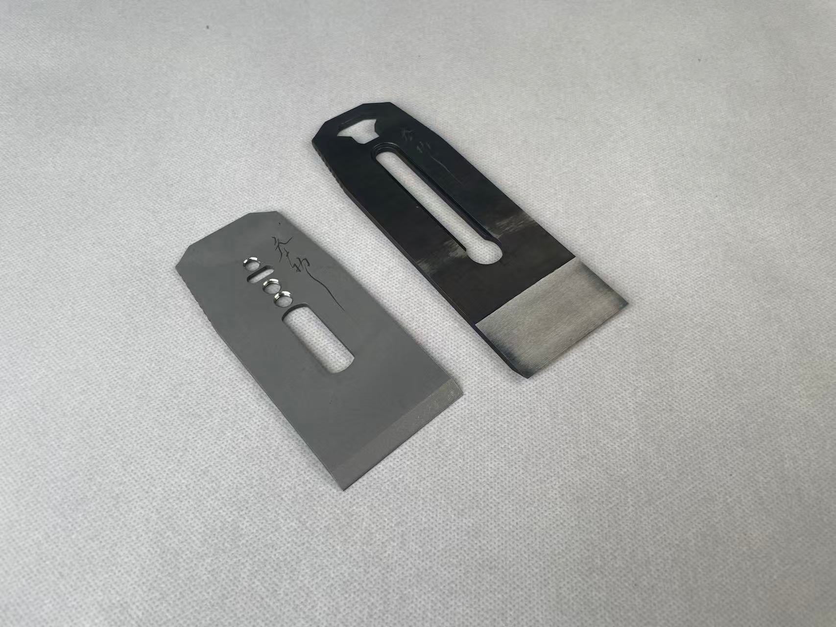 60mm Iron-based Metallic Plane Blade with Stainless Steel Chipbreaker(minor surface imperfections)