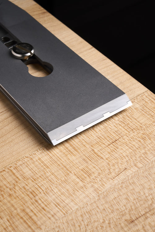 Zen-Wu Plane Blade (for metallic planes), photographed on the bench