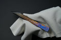 Zen-Wu G-2 Paring Knife, golden odd batch 002, wavy scratch visible on the handle